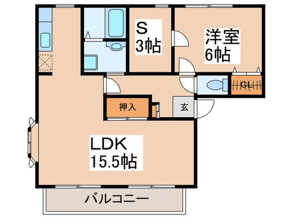 ウインディアＢ棟の物件間取画像